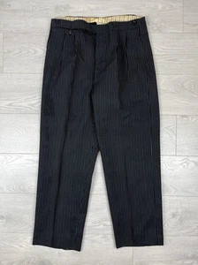 Collier Stanley vintage antico 1937 bretelle inglesi pantaloni a righe 34 uomo tg - Foto 1 di 17