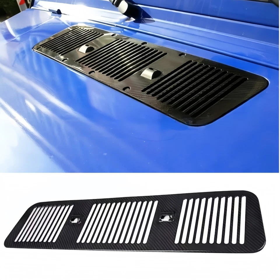 Carbon Fiber Hood Air Intake Grille Vent Cover For Mercedes Benz W463 G63 G550 Foto 1 de 4