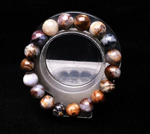 12,3 mm Natürliche Bunte Pietersit Namibia Edelstein Kristall Runde Perlen Armband - Bild 1 von 6