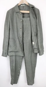 SUITSUPPLY Walter Herren Anzug UK38R grün leichtes Leinen 2-teilig ungefüttert * - Bild 1 von 17
