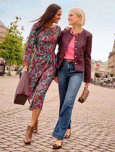 Talbots SIDE TIE MIDI DRESS - STUNNING FLORAL NWT Size 20w $169 - Picture 1 of 13