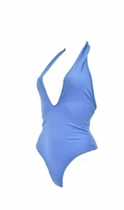 NWT women's Free People bodysuit Mystic Blue size Large L - Picture 1 of 7