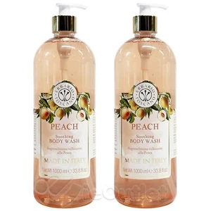(2-PACK) Gel de ducha hidratante italiano Erbario Toscano gel corporal -MELOCOTÓN - Imagen 1 de 3