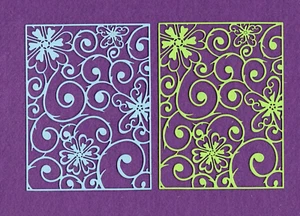 FLORES CON VID troquelados troquelados tarjetas álbum de recortes W - Imagen 1 de 1