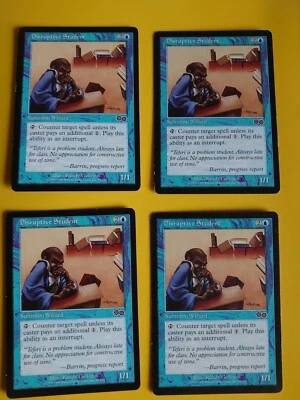 MTG Card. Disruptive Student playset. Summon Wizard Urza's Saga  4 cards  - Image 1 of 4