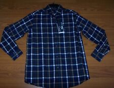 Size S Mens Long Sleeve Roundtree & Yorke Portuguese Flannel Shirt (Plaid)