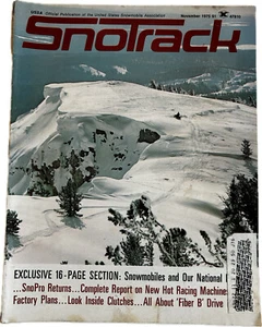Vintage SnoTrack Magazin November 1975 USSA offizielle Schneemobil-Publikation - Bild 1 von 5