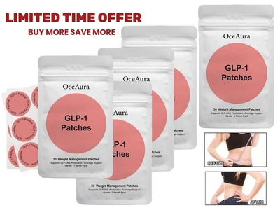 MARKENLOS OceAura GLP-1 Patches - 30 Day Supply - Appetite Suppressant - Loss Weight ﻿