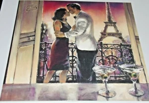 Happy Birthday Card. Paris Kiss Theme. By Tracks Publishing.  - Picture 1 of 3