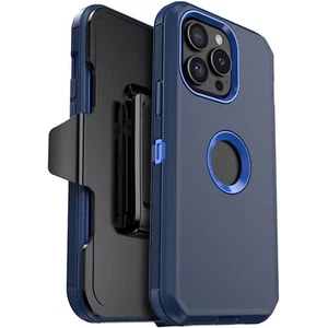 Funda azul a prueba de golpes resistente para iPhone 13 Pro Max/13 Pro + clip para cinturón - Imagen 1 de 26