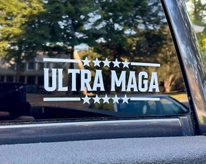 Ultra MAGA Trump Anti Democrat FJB American Sticker Decal Window Bumper - Picture 1 of 1