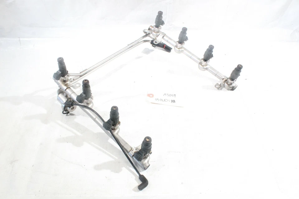 Audi A8 L Quattro 2005 inyectores de combustible con montaje de riel de inyector de combustible A3049  Foto 1 de 4