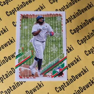 VLADIMIR GUERRERO JR 2021 Topps Holiday #HW146 copo de nieve metálico SP paralelo - Imagen 1 de 2