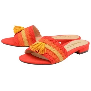 RAVEL DANIA FLAT TEXTILE MULE SANDALS – RED – SIZE 4 - BNIB - Picture 1 of 12