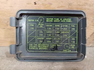 Toyota MK3 Supra - Kick Fuse Box Panel Door Cover 62117 - Foto 1 di 1