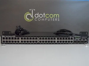 Dell PowerConnect 6248P Gigabit Switch 48 Ports POE Layer 3 Console Cable - Picture 1 of 3