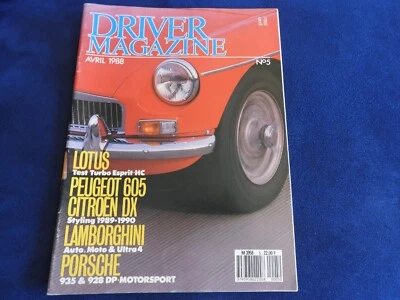 revue driver magazine n°5 lotus esprit turbo / porsche 935-928 DP motorsport - Photo 1/4