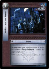 LOTR TCG BOHD BATTLE O HELM'S DEEP NO REST FOR THE WEARY 5R86 Foil NM/MINT