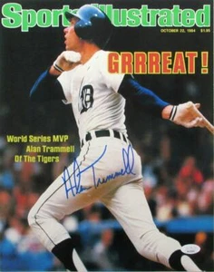 Alan Trammell HOF Autographed 11x14 Sports Illustrated Photo Detroit Tigers JSA - Picture 1 of 3