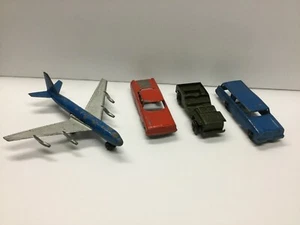 TootsieToy Lot  Boeing 707  Airplane  Jeep Rambler station wagon  Pontiac car - Picture 1 of 12