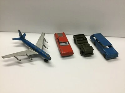 Lote TootsieToy Boeing 707 Avión Jeep Rambler Station Wagon Pontiac Car Foto 1 de 4