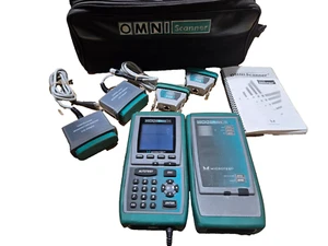 Fluke Microtest Omni Scanner 2/ Remote (2) Mod-8, Chargers CAT 6 Adapters - Picture 1 of 4