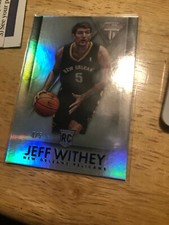 2013-14 Panini Titanium Jeff Withey RC 4/5 Blue SP