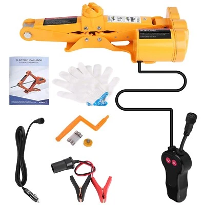 2 Ton 12V Electric Car Jack Floor Lift Kit w/ Remote for Tire Change Emergency - Image 1 of 4