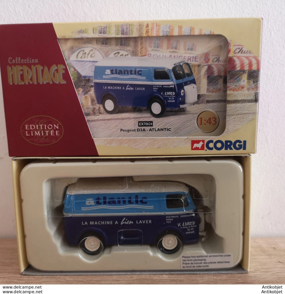 Peugeot D3A Atlantic coffret corgi 1:43 - Image 1 of 1
