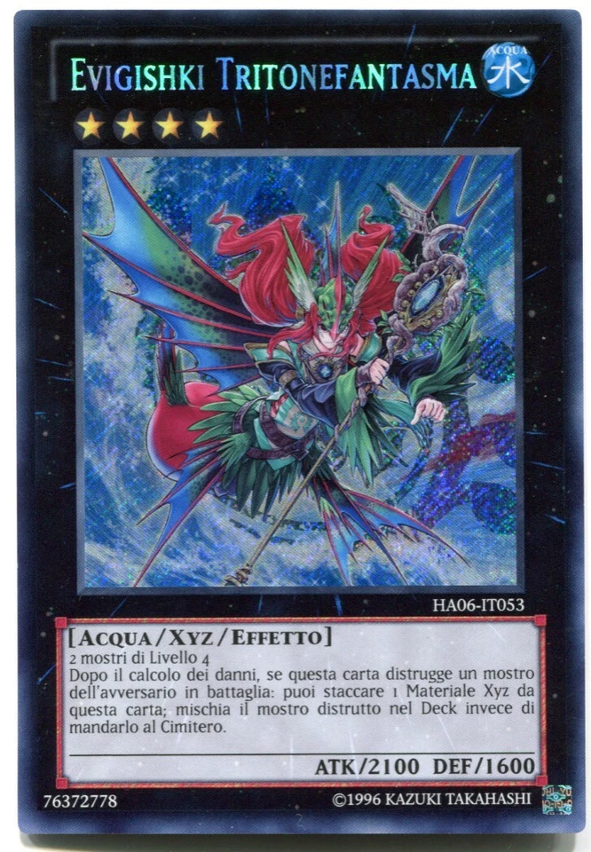 Yu-GI-OH Evigishki Tritonefantasma Secret Rare italienisch Meergeist - Bild 1 von 1