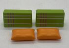 Canapé moderne oreiller Playmobil vert orange