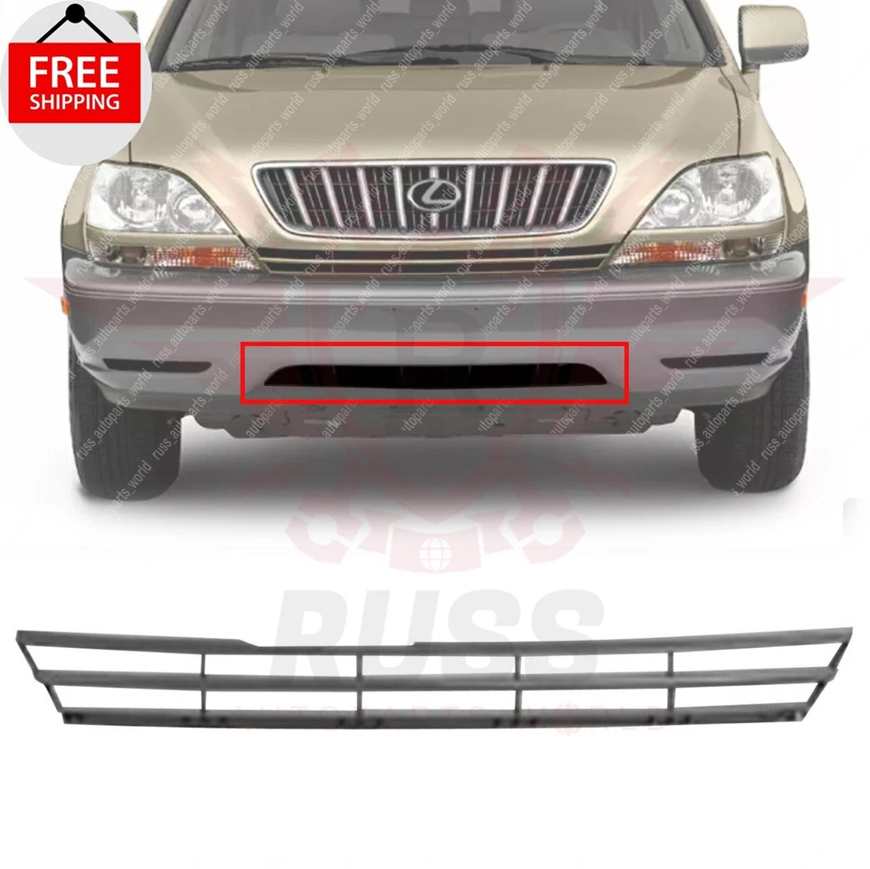 New Front Bumper Lower Grille Gray Plastic For 1999-2003 Lexus RX300 LX1200106 Foto 1 de 4