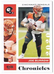 2020 Panini Chronicles Joe Burrow RC #19 Rookie Card Cincinnati Bengals LSU - Picture 1 of 2