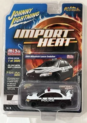 JOHNNY LIGHTNING Import Heat ~ 2004 MITSUBISHI LANCER EVOLUTION ~ Only 3600 Rare - Image 1 of 4