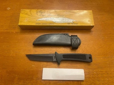 PARKER JAPAN  M1941 Tanto KNIFE SHEATH VINTAGE KNIVES Black - Image 1 of 4