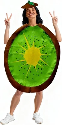 COZORA Kiwi Fruit Costume Adult – Funny Fancy Dress for Halloween and Carnival – C