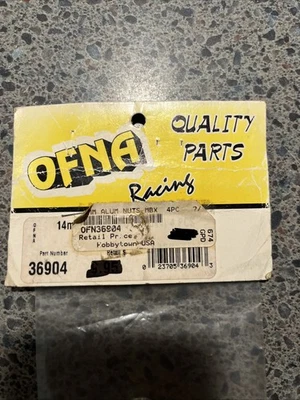 OFNA RC Aluminum Nut 36904-14mm MBX4, 4-Pack Brand New - Image 1 of 3