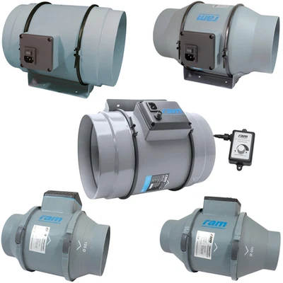 RAM Mixed-Flow Inline Fan – 4”–12” Two-Speed & EC Model with Speed Control - Image 1 of 2