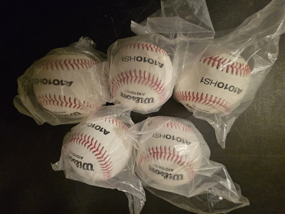 Lote de 5 pelotas de béisbol Wilson A1010 HS1 5 nuevas Foto 1 de 1