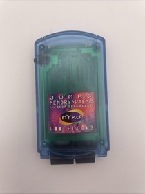 Nyko Jumbo Memory Pak Sega Dreamcast Memory Card Blue