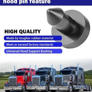 For Kenworth 924-5410 Hood Pin Poly Kit for W900,T2000,T800,T660,T600A,T600,2set - Picture 1 of 6