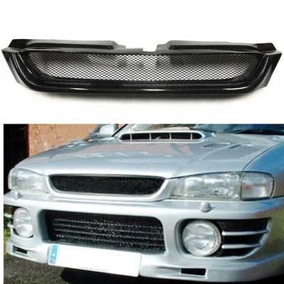 Malla de rejilla de parachoques delantero de fibra de carbono para Subaru Impreza 6to 1997-2001 Foto 1 de 4