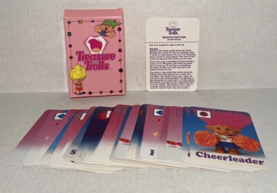 Vintage 1992 Treasure Trolls Match Up Card Game Pressman Toy Ace Novelty - Image 1 of 4