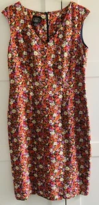 Vintage Laura Ashley Blumen Kleid Gr. UK 10 - 12 100% Seide gefüttert Top Zustand - Bild 1 von 8