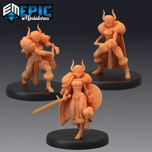 Dwarf Princess, Dungeons and Dragons Miniature, D&D, Epic Miniatures, Fantasy - Picture 1 of 5
