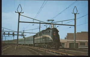 Pennsylvania Railway 4937 GG-1 Electric Locomotive Railroad Train Postcard - Bild 1 von 2