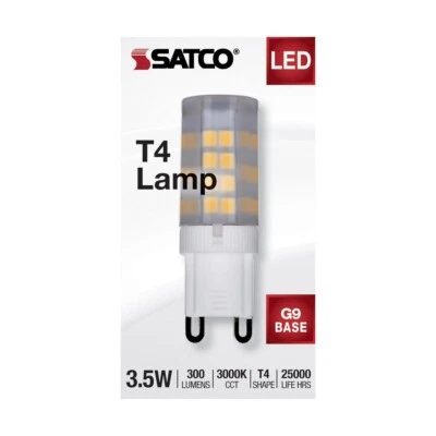 Satco S11232 - 3.5 Watt JCD LED Bulbs - G9 - Frosted - 3000K ( 5, 10 or 20 Pack) - Image 1 of 4