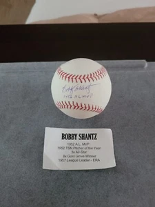 Bobby Shantz Autographed Baseball (Tri-Star Authenticated) - Picture 1 of 5