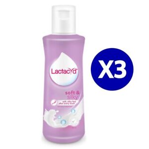 3X Lactacyd Soft & Silky pH Balance Gentle Intimate Daily Feminine Wash 150ML
