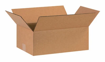 100 - 16 x 10 x 6 cajas de envío corrugadas cajas de almacenamiento caja de embalaje de mudanza Foto 1 de 3